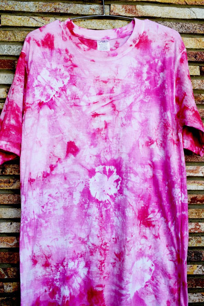 floral tie dye tshirt